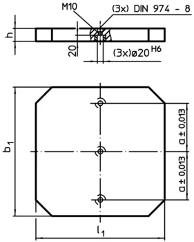                                             Base Plates with positioning holes
 IM0000734 Zeichnung
