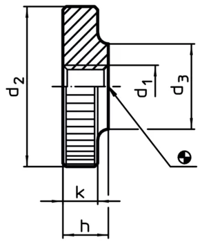                                             Flat Knurled Nuts DIN 467
 IM0001796 Zeichnung
