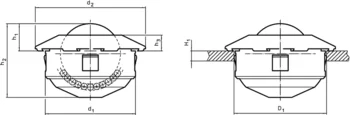                                 Accessories for: 22750. Ball Casters with mounting elements
 IM0002557 Zeichnung
