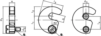                                             Captive C-Washers DIN 6371 with countersunk screw DIN 923
 IM0003449 Zeichnung
