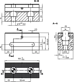                                 Accessories for: 1585.  Clamping Bars length 100
 IM0006586 Zeichnung
