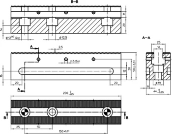                                 Accessories for: 1585.  Clamping Bars length 200
 IM0006590 Zeichnung
