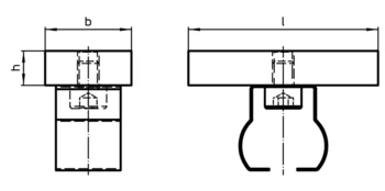                                             Supports for Clamping Bar with spring-loaded catch
 IM0006784 Zeichnung
