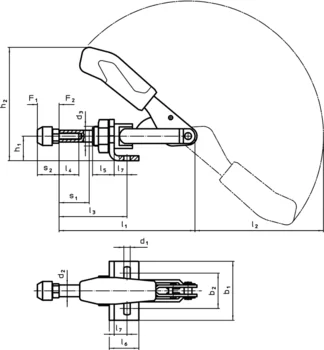                                             Clamping screw (spare part of toggle clamps push-pull type) Clamping Screw
 IM0009049 Zeichnung
