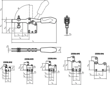                                             Clamping screw (spare part of toggle clamp) Clamping Screw
 IM0009334 Zeichnung
