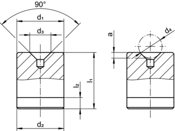                                             Locator smooth, for spring plungers
 IM0016900 Zeichnung
