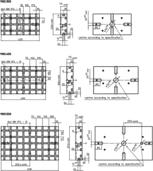                                 Base Plates
 IM0000805 Zeichnung en
