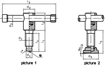                                             Tommy Screws DIN 6306 with moveable pin
 IM0001229 Zeichnung en
