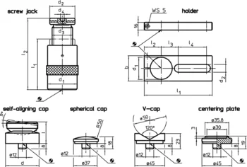                                 Accessories for: 23470. Screw Jacks 
 IM0001493 Zeichnung en
