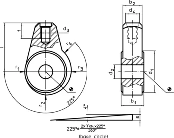                                             Eccentric Clamping Modules with shaft location
 IM0001649 Zeichnung en
