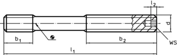                                             Studs with internal hexagon, similar to DIN 6379, for nuts for T-slots
 IM0002211 Zeichnung en
