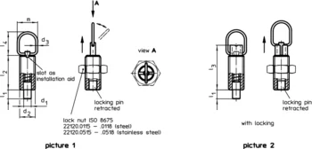                                 Accessories for: 22120. Index Plungers with pull-ring
 IM0007167 Zeichnung en
