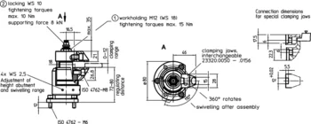                                             Floating Clamps compact construction, separate clamping and locking M 12
 IM0009169 Zeichnung en
