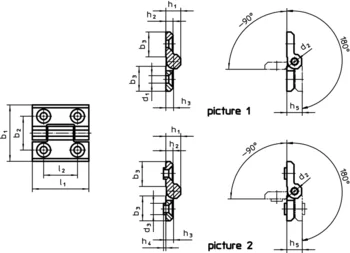                                             Hinges stainless steel
 IM0013435 Zeichnung en
